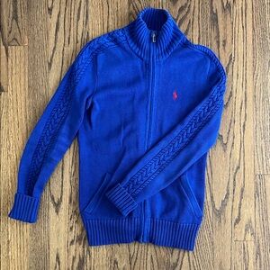 Women’s RL Sport Blue Sweater Jacket